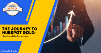 HubSpot Gold Partner badge, Straight Growth