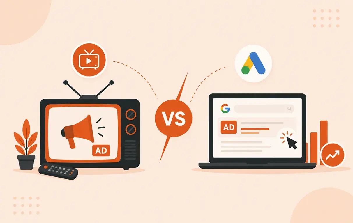 Who Wins? TV Advertising Ads vs Google Ads
