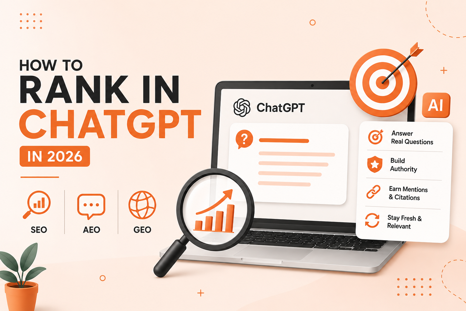 How to rank in ChatGPT using SEO, AEO and GEO strategies